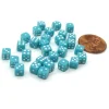 30 Deluxe Rounded Corner Six Sided D6 5mm .197 Inch Small Tiny Dice - Light Blue - Your Source for Gaming Essentials