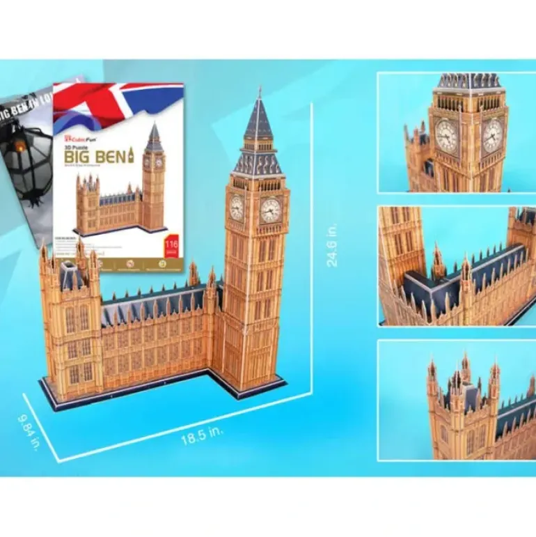 117 Piece 3D Puzzle Model Kit - Big Ben - Your Source for Gaming Essentials