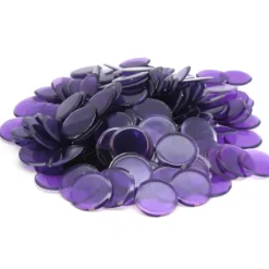 Bag of 250 Plastic 19mm Round Sorting Chip Gaming Accessory - Purple - Your Source for Gaming Essentials