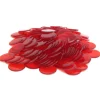 Bag of 250 Plastic 19mm Round Sorting Chip Gaming Accessory - Red - Your Source for Gaming Essentials