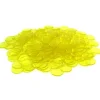 Bag of 250 Plastic 19mm Round Sorting Chip Gaming Accessory - Yellow - Your Source for Gaming Essentials
