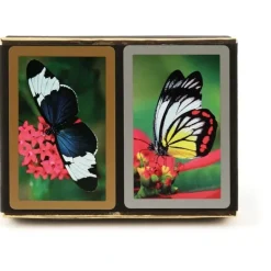 Congress Butterflies Standard Index Bridge Playing Cards - 2 Deck Set - Your Source for Gaming Essentials