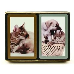 Congress Cat & Dog Jumbo Index Bridge Playing Cards - 2 Deck Set - Your Source for Gaming Essentials