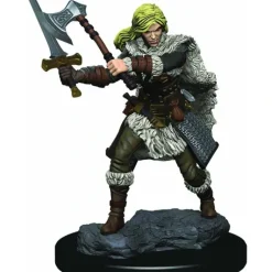 D&D Icons of the Realms Premium Figure, Painted Miniature: Human Female Barbarian - Your Source for Gaming Essentials