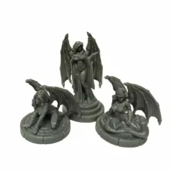 Demonic Temptation: Succubi #44160 Bones Black Unpainted Plastic Figures - Your Source for Gaming Essentials