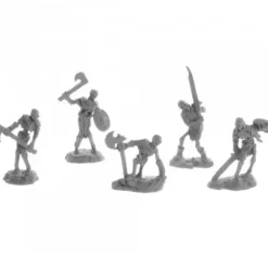 Dungeon Dwellers Bog Skeletons (5) #07032 Bones USA Unpainted Plastic Figures - Your Source for Gaming Essentials