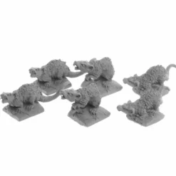 Dungeon Dwellers Bones USA Giant Tomb Rats (6) #07031 Unpainted Plastic Figures - Your Source for Gaming Essentials