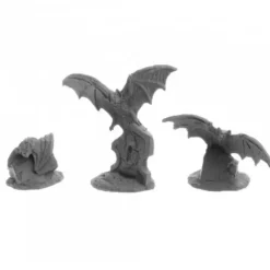 Dungeon Dwellers Giant Bats (3) #07058 Bones USA Unpainted Plastic Figures - Your Source for Gaming Essentials