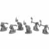 Dungeon Dwellers Goblin Raiders (6) #07043 Bones USA Unpainted Plastic Figures - Your Source for Gaming Essentials