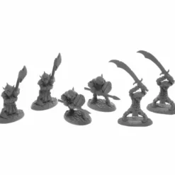 Dungeon Dwellers Goblin Warriors (6) #07044 Bones USA Unpainted Plastic Figures - Your Source for Gaming Essentials