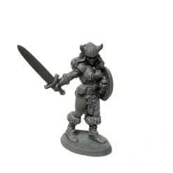 Dungeon Dwellers Jana Frostwind Barbarian #07025 Unpainted Bones USA Plastic - Your Source for Gaming Essentials