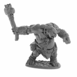 Dungeon Dwellers Ogre Clubber #07062 Bones USA Unpainted Plastic Figure - Your Source for Gaming Essentials