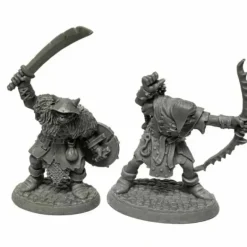Dungeon Dwellers Orc Raiders (2) #07013 Bones USA Unpainted Plastic Figures - Your Source for Gaming Essentials