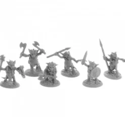 Dungeon Dwellers Ratpelt Kobold Mooks (6) #07052 Bones USA Unpainted Plastic - Your Source for Gaming Essentials