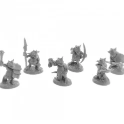 Dungeon Dwellers Ratpelt Kobold Warriors (6) #07054 Bones USA Unpainted Plastic - Your Source for Gaming Essentials