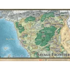 Dungeons and Dragons Forgotten Realms Savage Frontier RPG Map - Your Source for Gaming Essentials