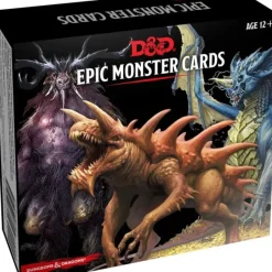 Dungeons and Dragons RPG Epic Monster Cards - 77 Oversized Cards - Your Source for Gaming Essentials
