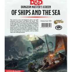 Dungeons and Dragons RPG: Of Ships and the Sea DM Screen - Your Source for Gaming Essentials