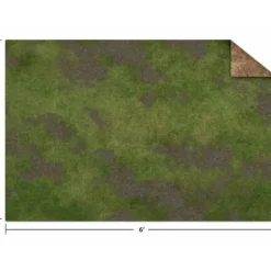 Monster Scenery Game Mat: 6'x4' - Broken Grassland / Desert Scrubland (Ungridded) - Your Source for Gaming Essentials