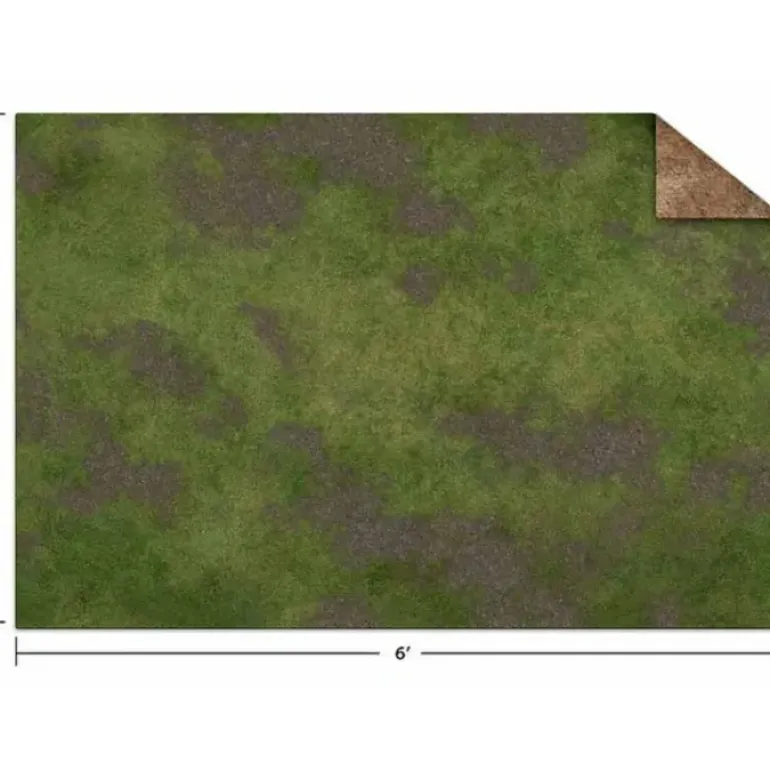 Monster Scenery Game Mat: 6'x4' - Broken Grassland / Desert Scrubland (Ungridded) - Your Source for Gaming Essentials