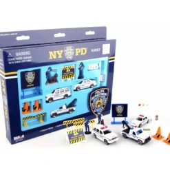 NYPD 12 Piece Playset with Vehicles, Signs, and Officiers - Your Source for Gaming Essentials