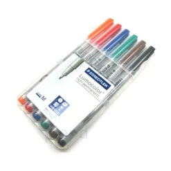 6-Pack Mat Marking Pen: Staedtler Lumocolor Non-Permanent Water Soluble Markers - Your Source for Gaming Essentials