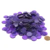 Pack of 250 Transparent Purple Extra Thick 3/4" 19mm Sorting Chips - Your Source for Gaming Essentials
