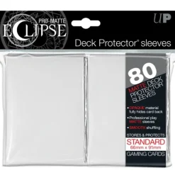 Pro-Matte Eclipse Standard Deck Protector Sleeves: White (80) - Your Source for Gaming Essentials