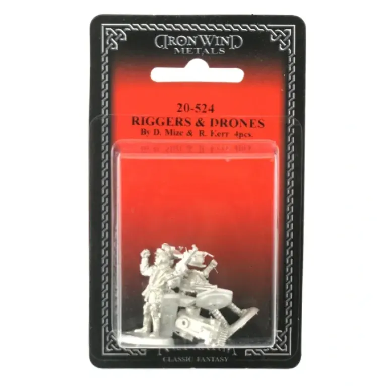 Riggers and Drones (5) #20-524 Shadowrun RPG Metal Ral Partha Figure - Your Source for Gaming Essentials