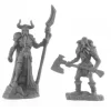 Rune Wight Thane and Jarl #44143 Bones Black Unpainted Plastic Figures - Your Source for Gaming Essentials