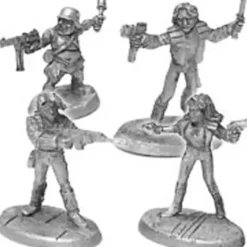 Shadow Runners II 3 Street Samurai and 1 Combat Mage #20-515 Shadowrun RPG Minis - Your Source for Gaming Essentials