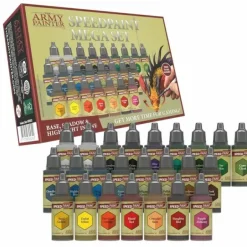 The Army Painter Speedpaint: Mega Paint Set - 24 Paint Bottles and 1 Paintbrush - Your Source for Gaming Essentials