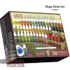 The Army Painter Warpaints: Mega Paint Set - 50 Warpaints and Painting Guide - Your Source for Gaming Essentials