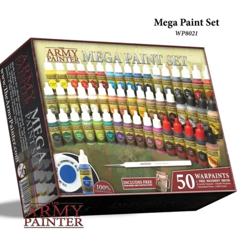 The Army Painter Warpaints: Mega Paint Set - 50 Warpaints and Painting Guide - Your Source for Gaming Essentials