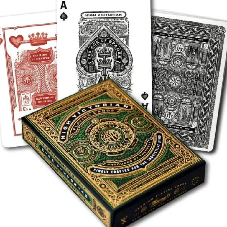 Theory11 High Victorian Playing Cards - 1 Sealed Green Deck - Your Source for Gaming Essentials