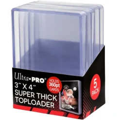 Toploader: 3in x 4in Super Thick 360pt (5) - Your Source for Gaming Essentials