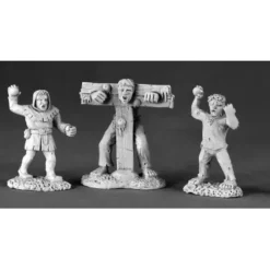 Townsfolk XII Pillory & Kids 03472 Dark Heaven Unpainted Metal - Your Source for Gaming Essentials