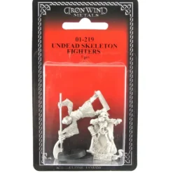 Undead Skeleton Fighters (2) #01-219 Classic Ral Partha Fantasy RPG Metal Figure - Your Source for Gaming Essentials