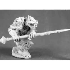 Unpainted Kriv Blackspear Dragonman Barbarian 03513 Dark Heaven - Your Source for Gaming Essentials