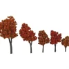 Walthers 949-1155 Autumn Trees with Pin Base 1.6"-4" (Pack of 10) - Your Source for Gaming Essentials