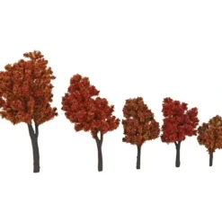 Walthers 949-1155 Autumn Trees with Pin Base 1.6"-4" (Pack of 10) - Your Source for Gaming Essentials