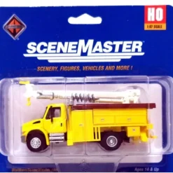 Walthers 949-11732 HO Assembled Yellow International 4300 Utility Truck w/ Drill - Your Source for Gaming Essentials
