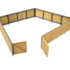Walthers 933-3632 HO Corrugated Fence Kit - Your Source for Gaming Essentials