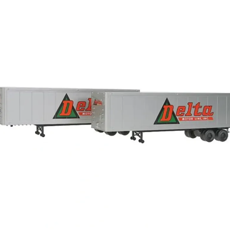 Walthers 949-2302 HO Delta Motor Line Inc. 40' Trailer Assembled (Pack of 2) - Your Source for Gaming Essentials
