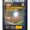 Walthers 933-3767 HO Fire Department Repair Shop Building Kit - Your Source for Gaming Essentials