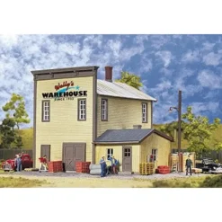 Walthers 933-3605 HO Gold Ribbon Series Wally's Warehouse Building Kit - Your Source for Gaming Essentials