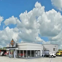 Walthers 933-4025 HO International Truck Dealership Building Kit - Your Source for Gaming Essentials