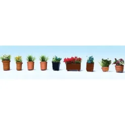 Walthers 949-1082 HO Potted Flowers - Botanicals (Pack of 9) - Your Source for Gaming Essentials