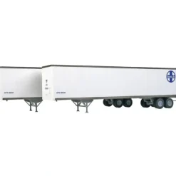 Walthers 949-2254 HO Santa Fe 48' Stoughton Trailer 2-Pack - Assembled - Your Source for Gaming Essentials