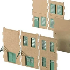 Walthers 933-3722 HO Small Walls W/Windows & Doors Modular Building Pieces - Your Source for Gaming Essentials